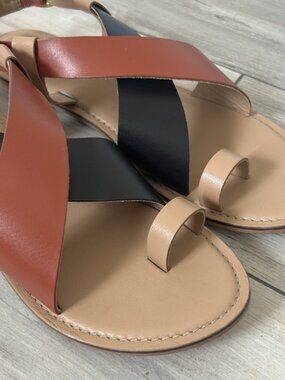 Anthropologie PERDITA TOE-LOOP SANDALS size 11